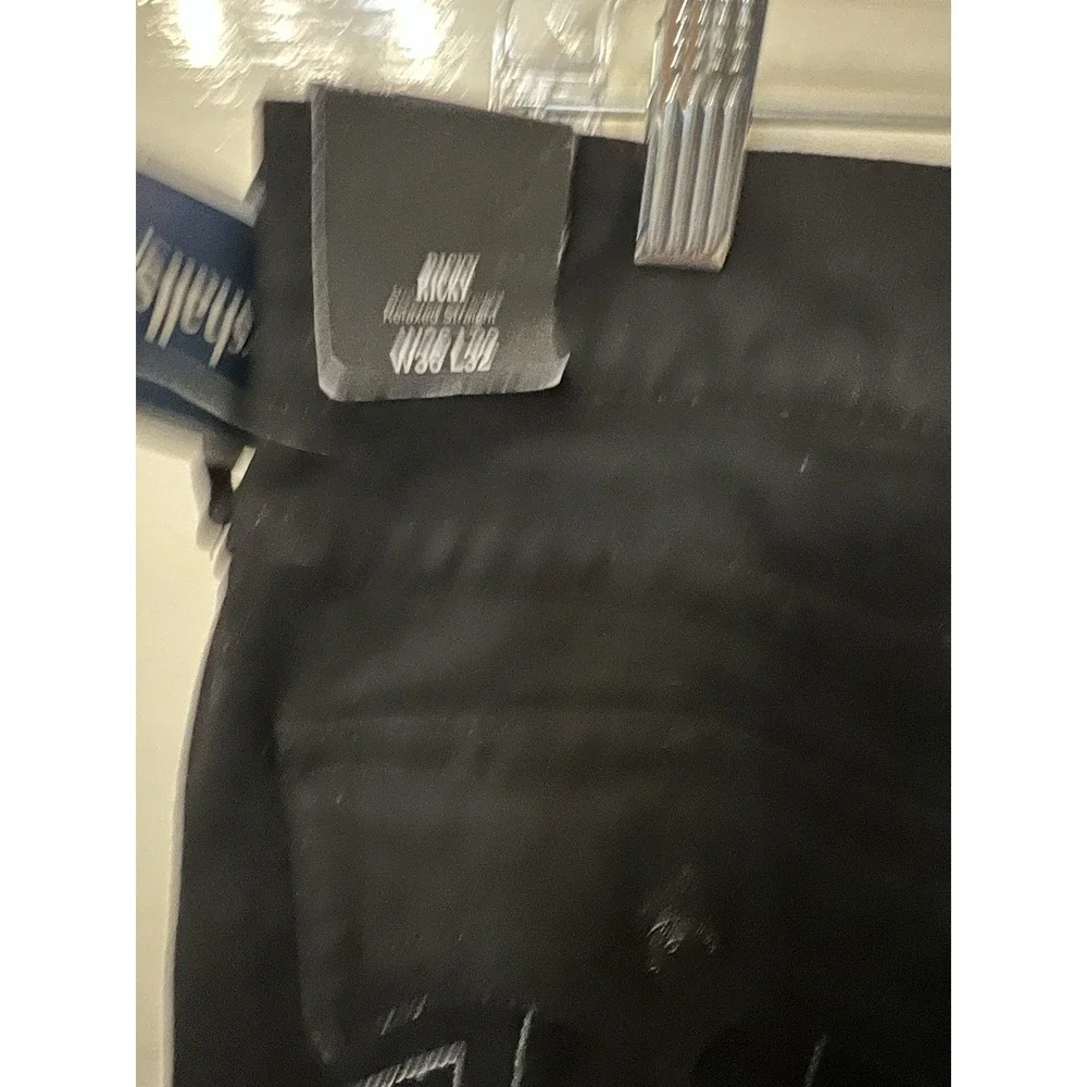 True Religion Ricky SN Flap Relaxed Straight Jeans Men's 36 36x32 Black NWT